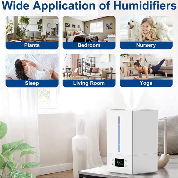 6L NWT Humidifiers for Bedroom Large Room. - Picture 6 of 12